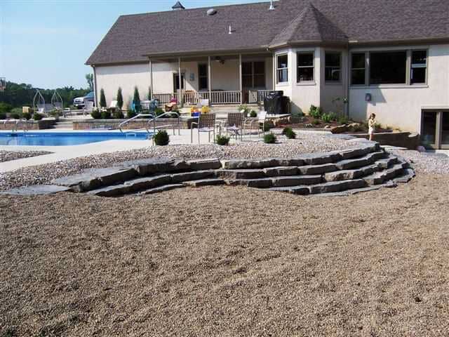 Patio Beside Pool — Cincinnati, OH — Western Hills Builders Supply Co.