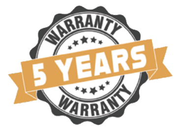 5 Years Warranty