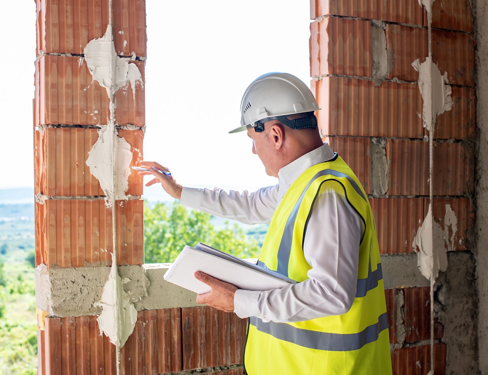 A man and a woman are sitting at a desk looking at a computer screen.