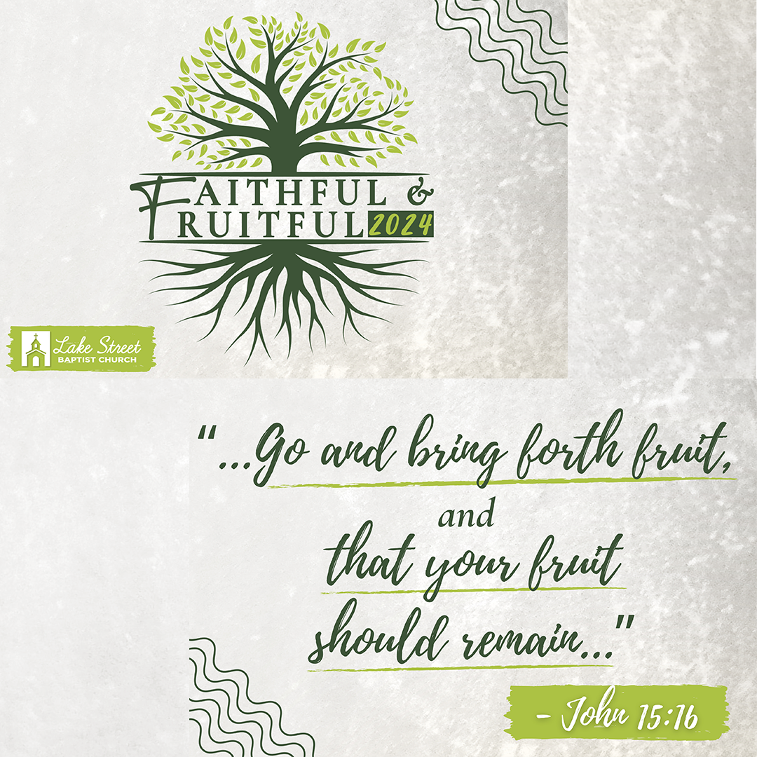 A picture of a tree with roots and the words go and bring forth fruit and that your fruit should remain