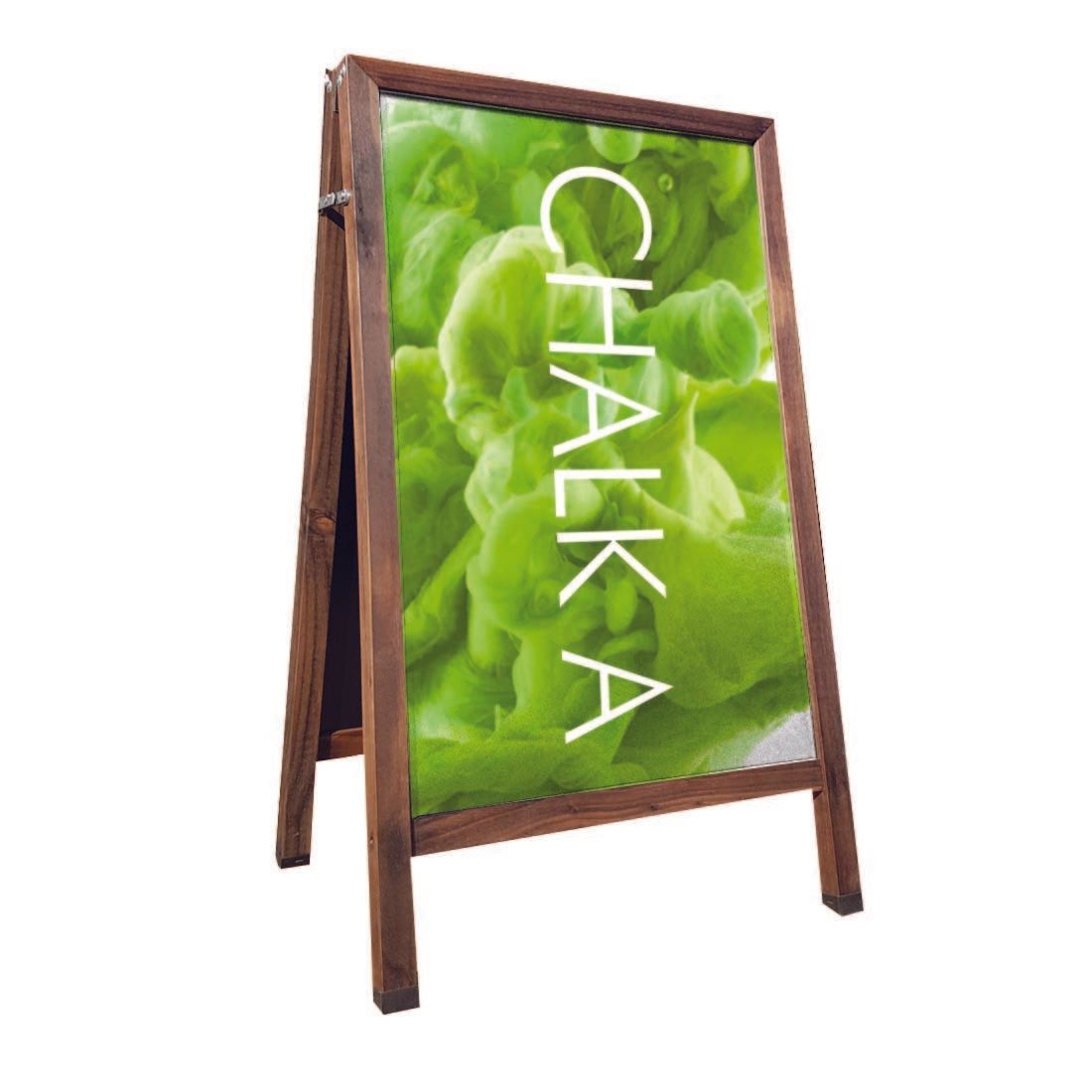 chalk a board