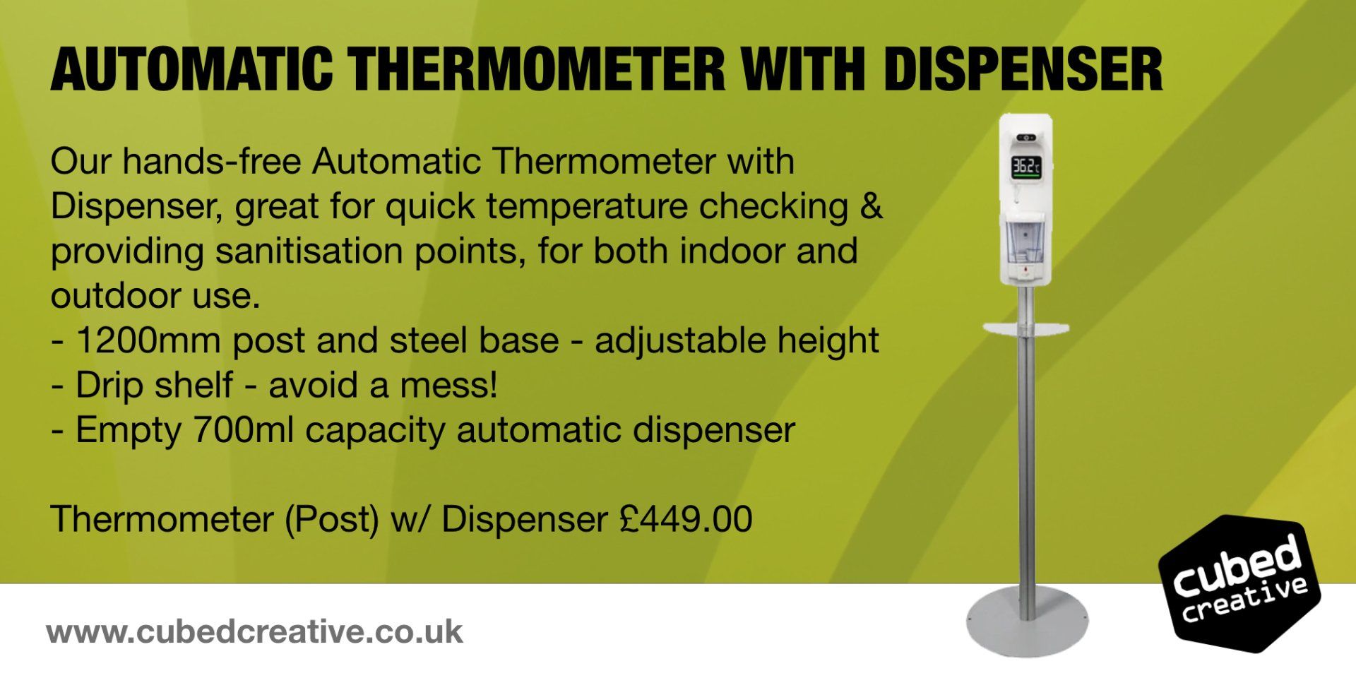 Automatic thermometer with Dispenser