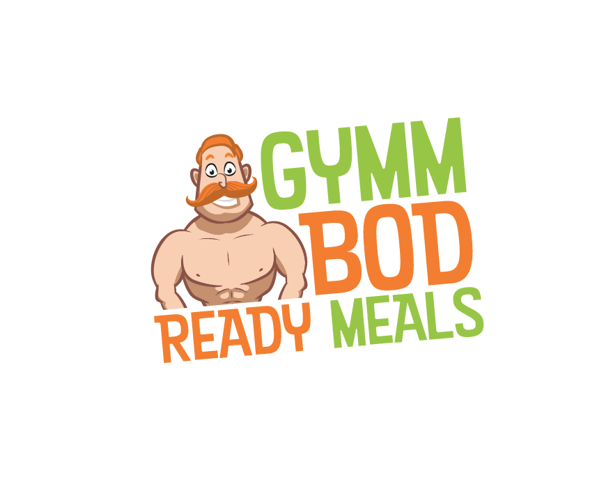 Gymm bod ready meals logo design