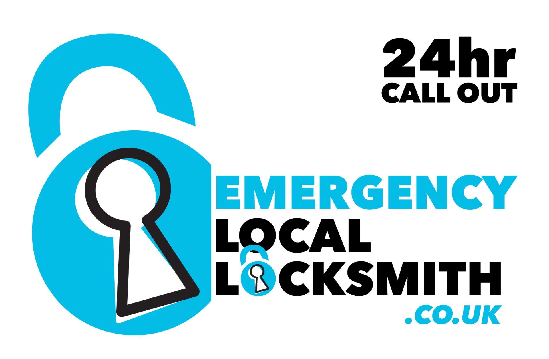 emergency locksmith logo design