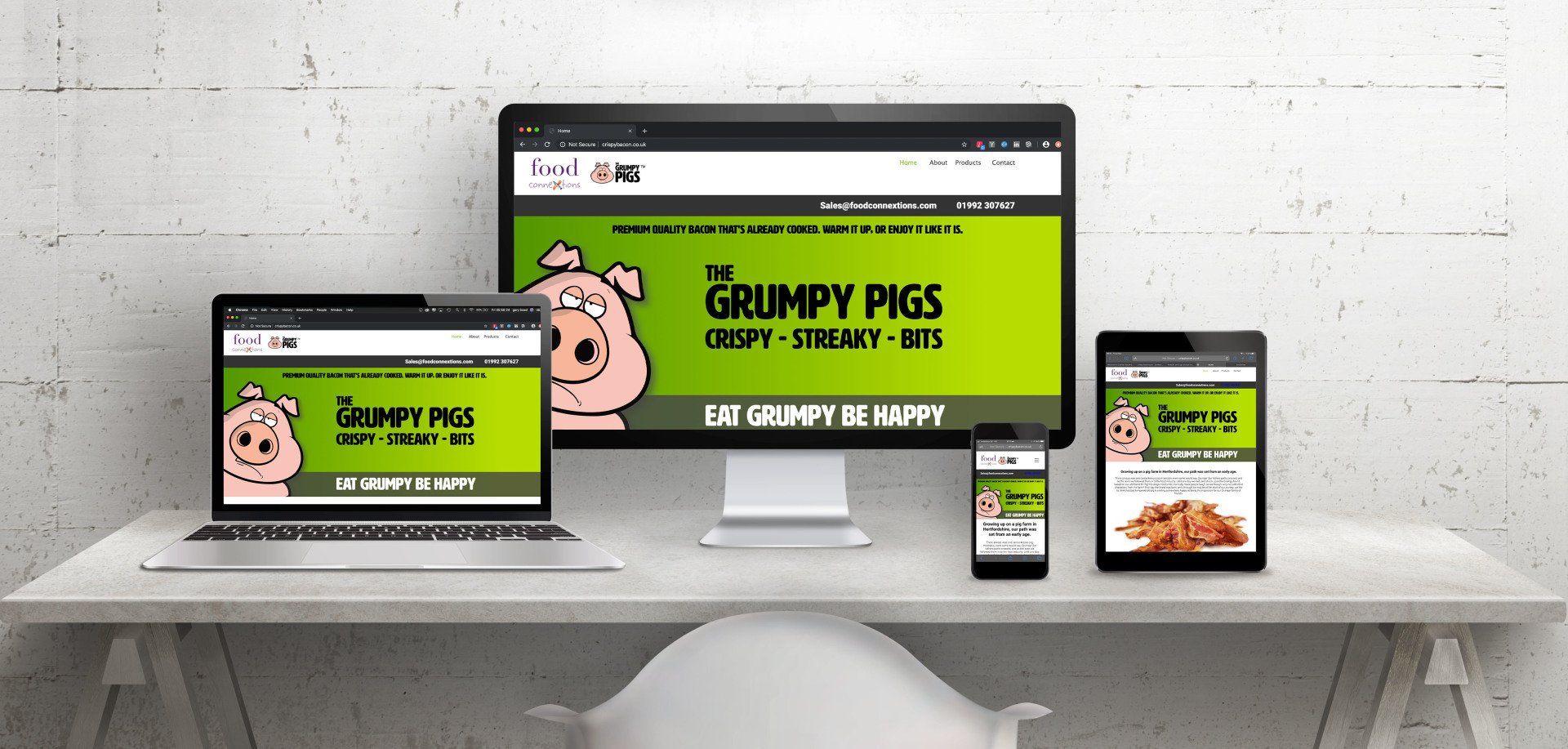 Grumpy Pig website