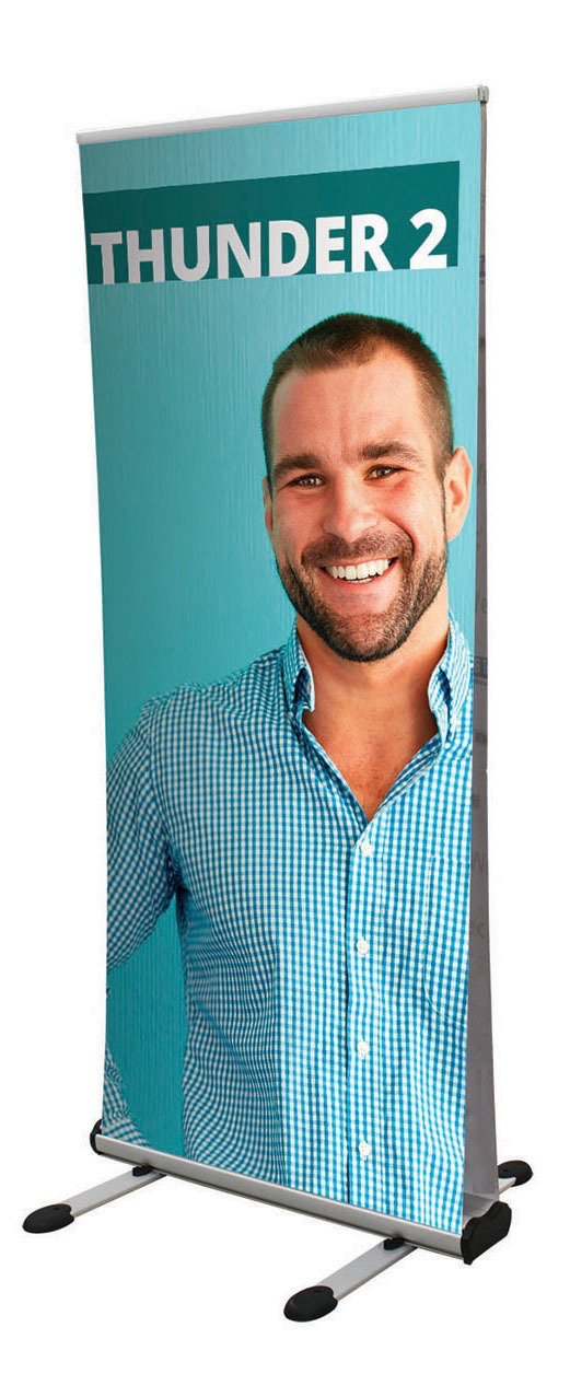 Thunder banner stand