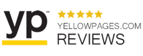 Yellow Pages Reviews logo with five gold stars.