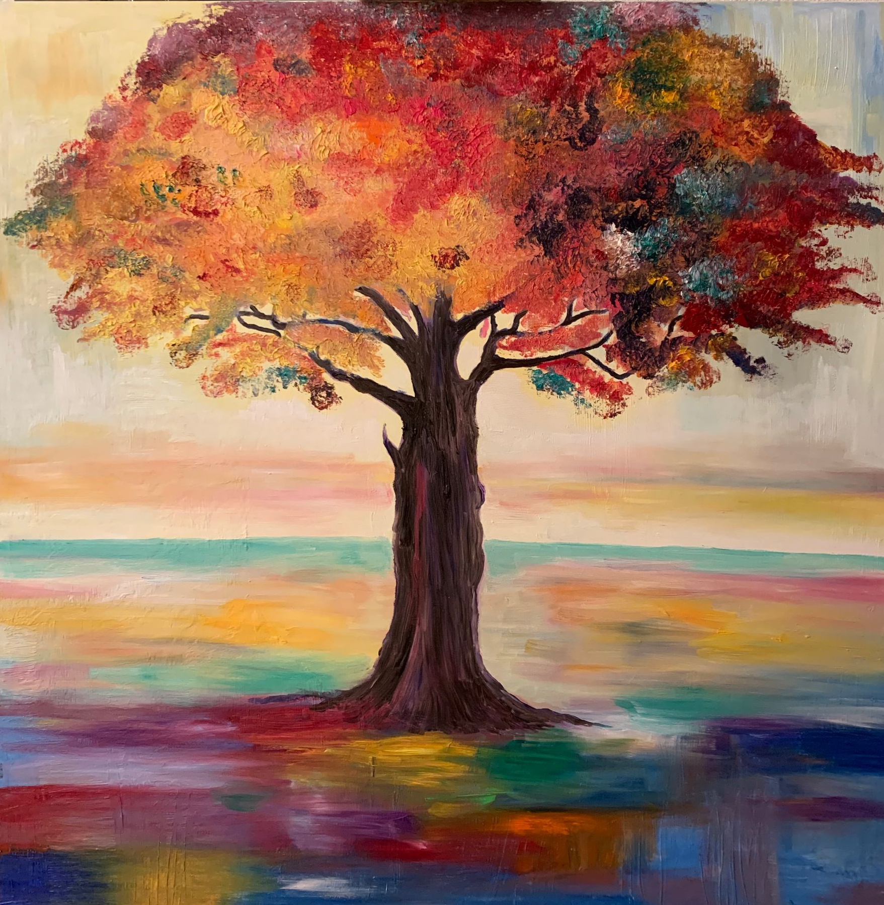 Wanddecoratie met mos