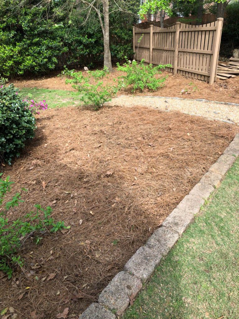 Photo Of Fence And Dirt Ground — Macon, GA — Montgomery Inc. Tree Service