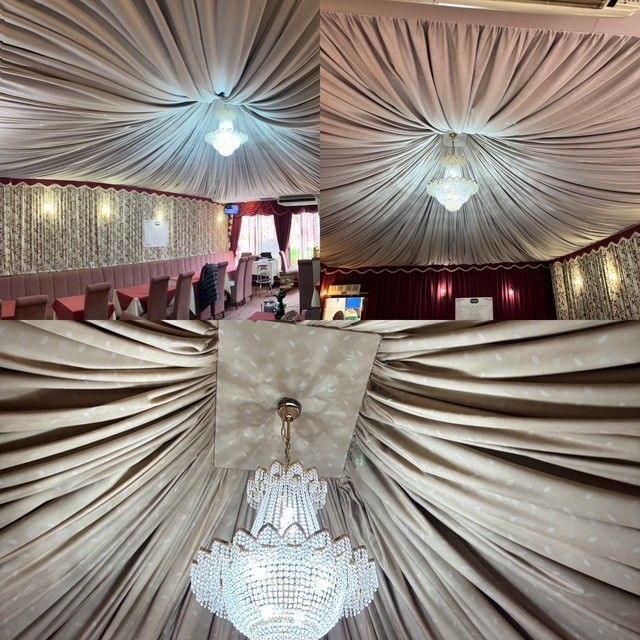 Ceiling redressing at local restaurant