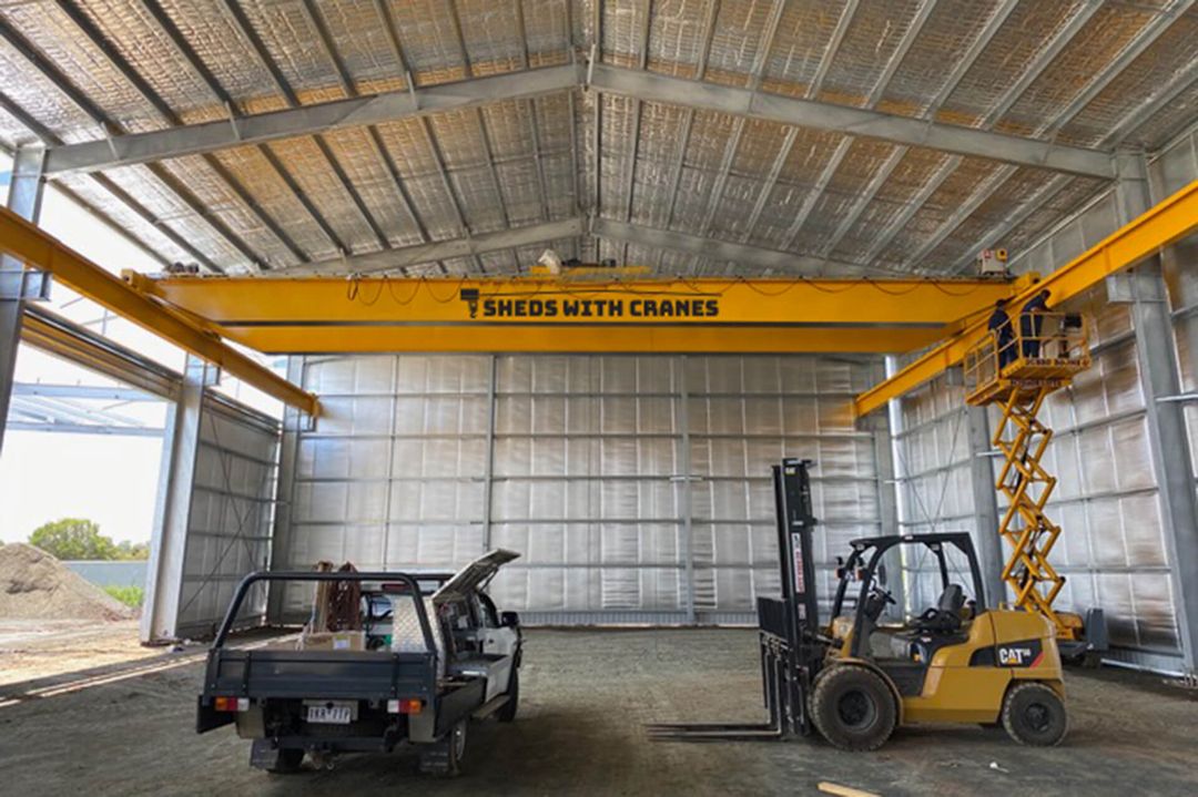 Sheds with Cranes - Build right the first time.