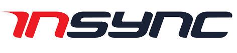 A logo for insync is shown on a white background.
