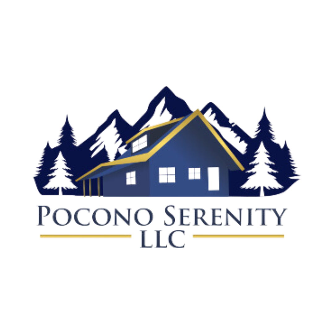 A logo for a company called pocono serenity llc