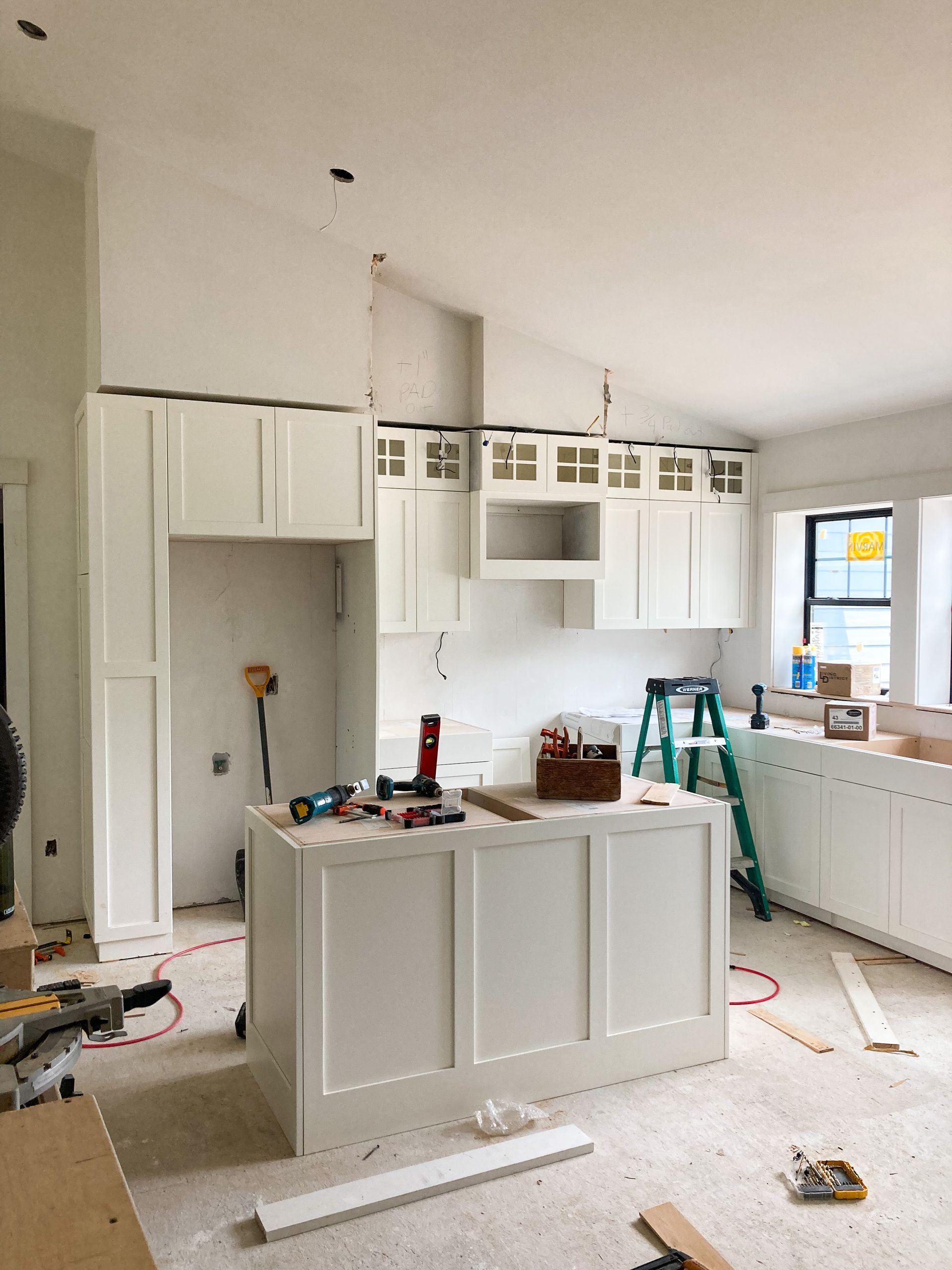 kitchen under construction