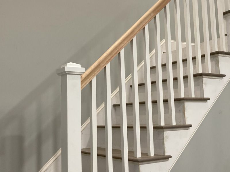 stairs with railing