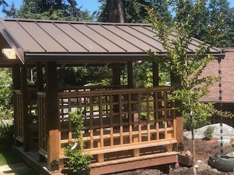 Installed Gutter in Patio — Bremerton, WA — Novak’s Gutters