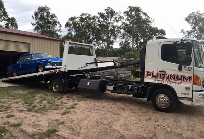 Classic Car Blue — Trade Towing in Jimboomba, QLD