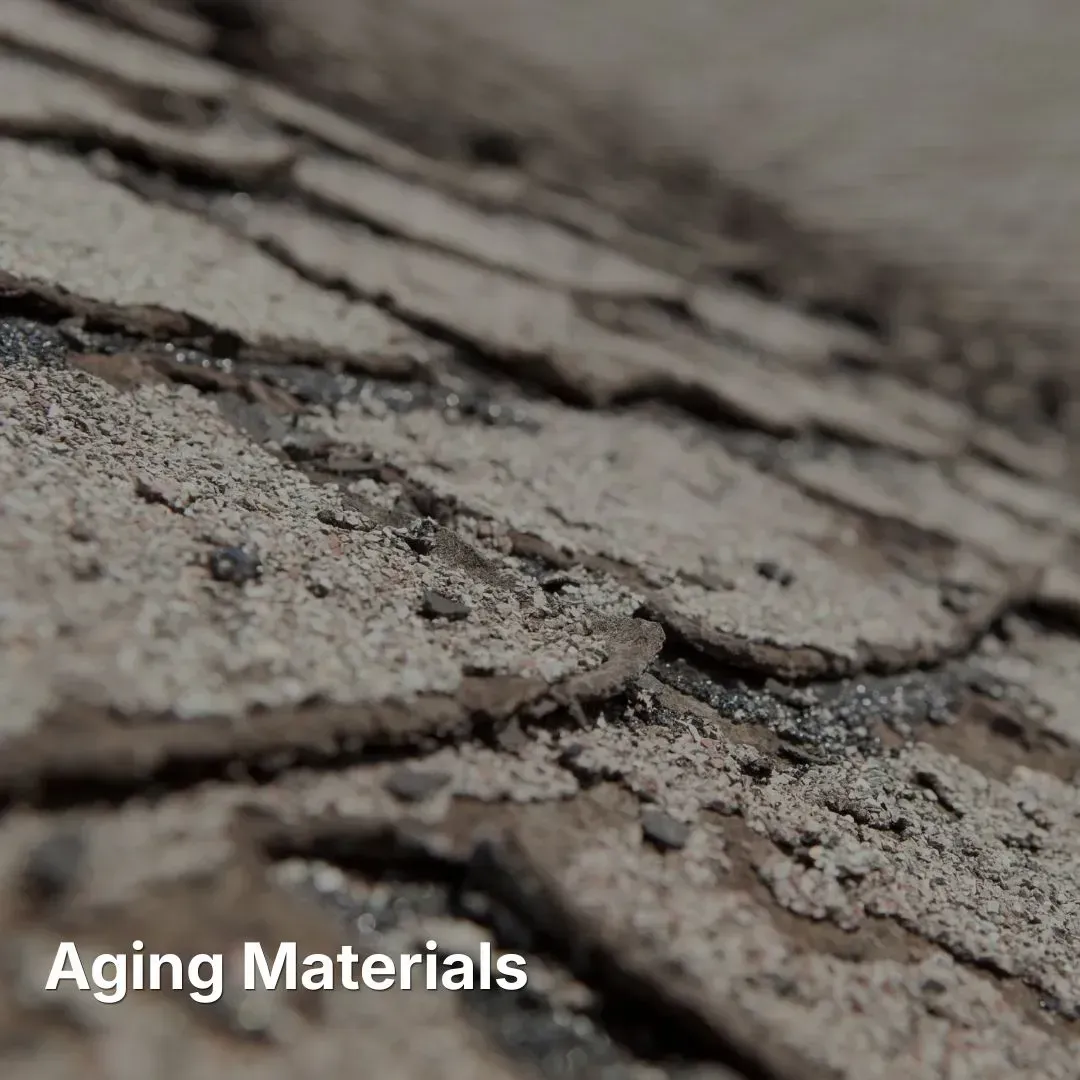 Aging roof