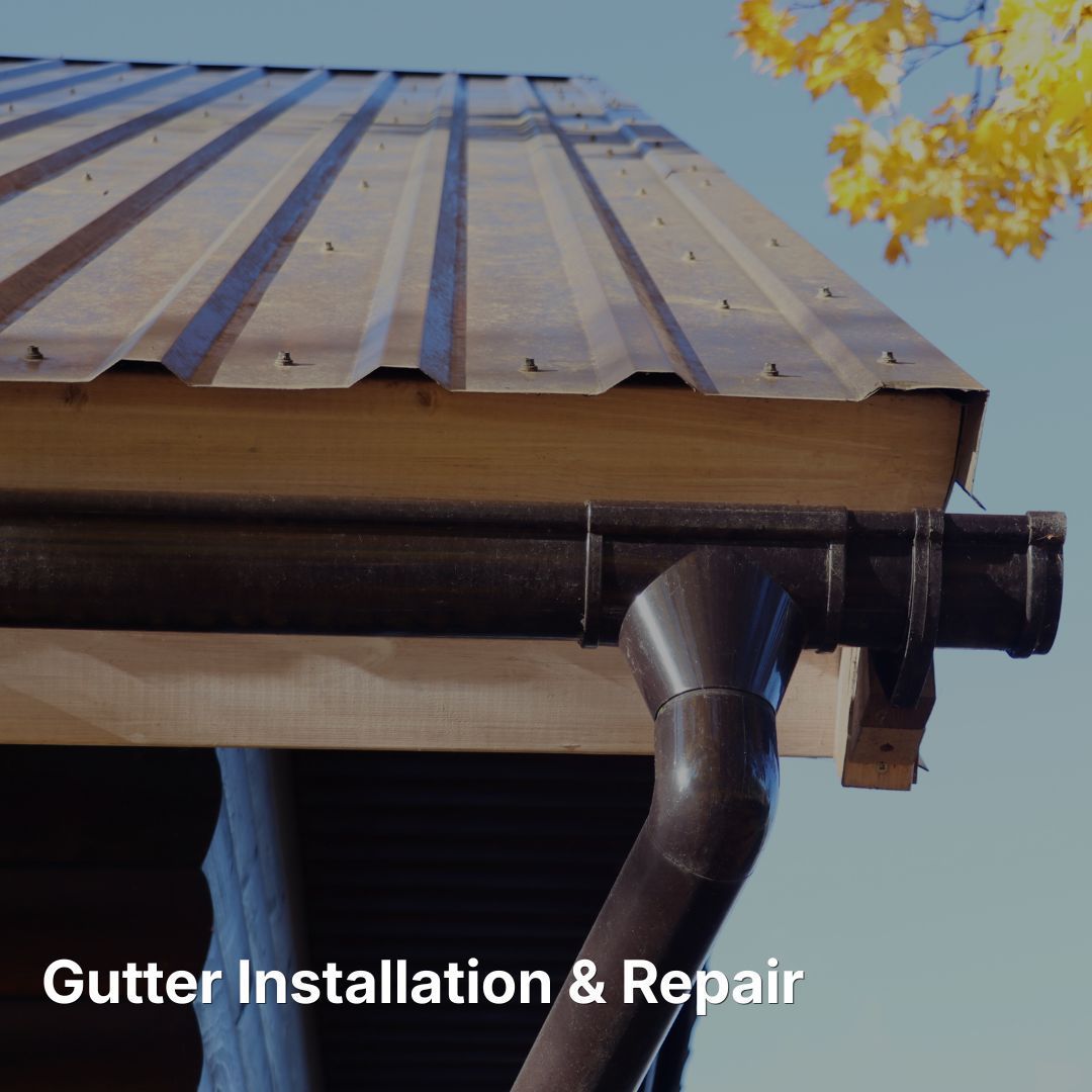 Installing or replacing gutters and downspouts