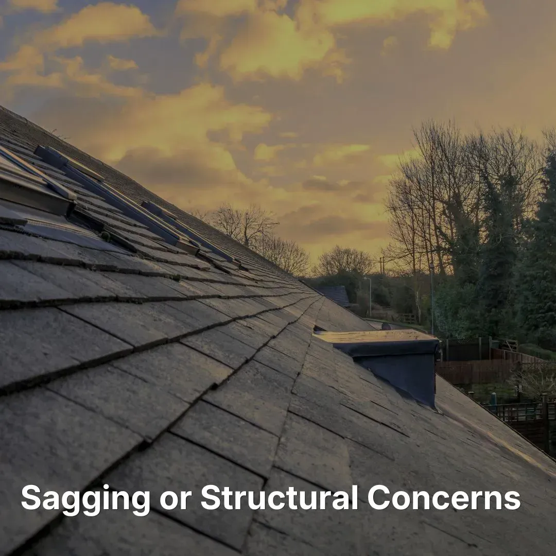 Roof sag or structural concerns