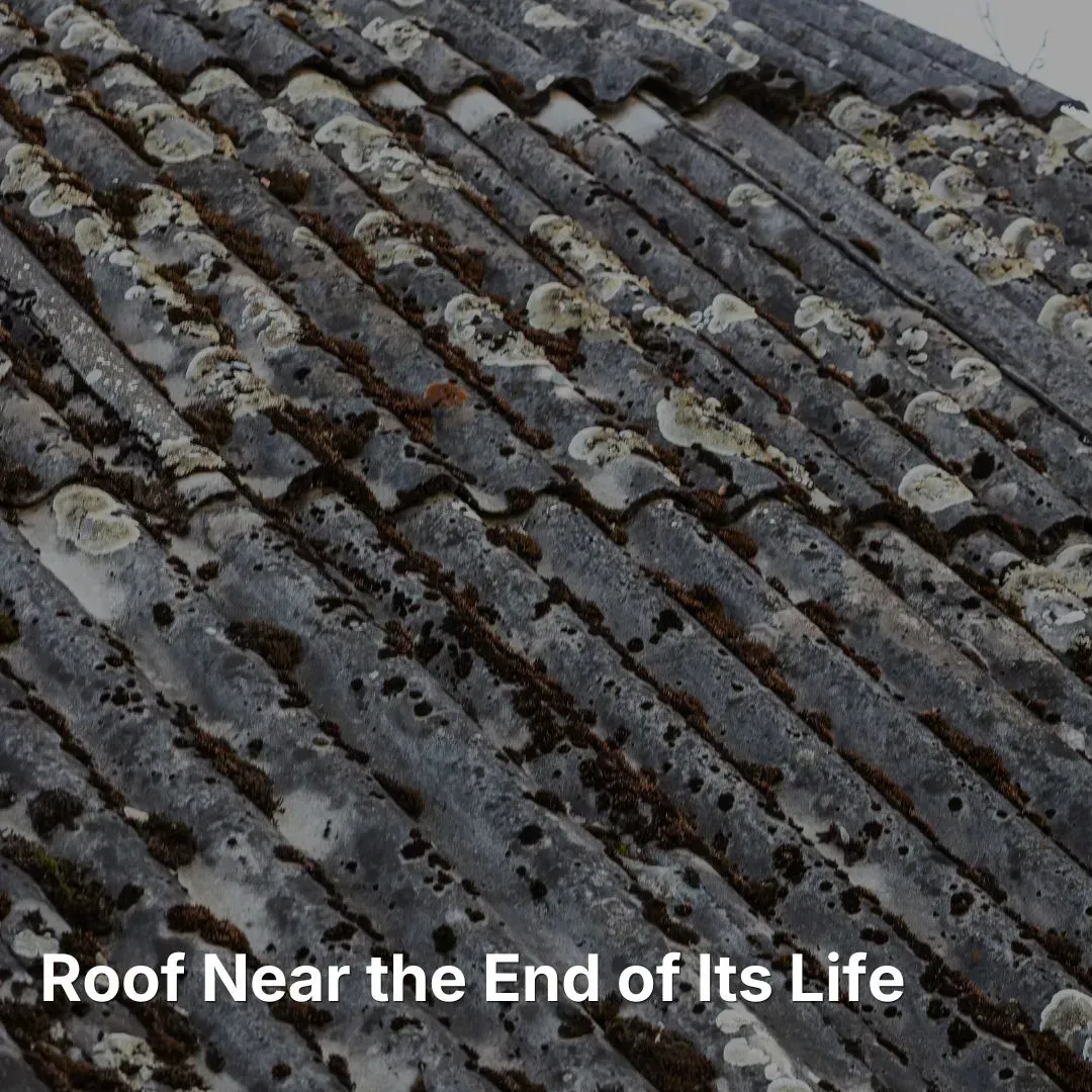 Aging roof needs replaced