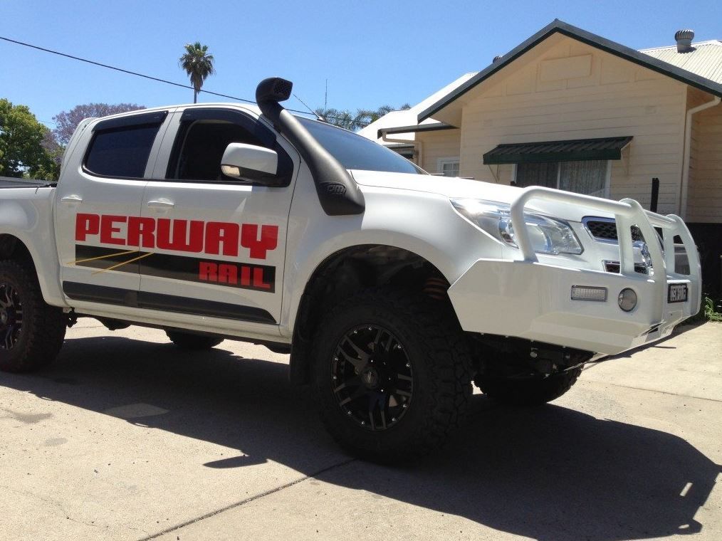 A White Truck With Peruway Grill Written On The Side — Maitland 4WD Centre In Maitland, NSW