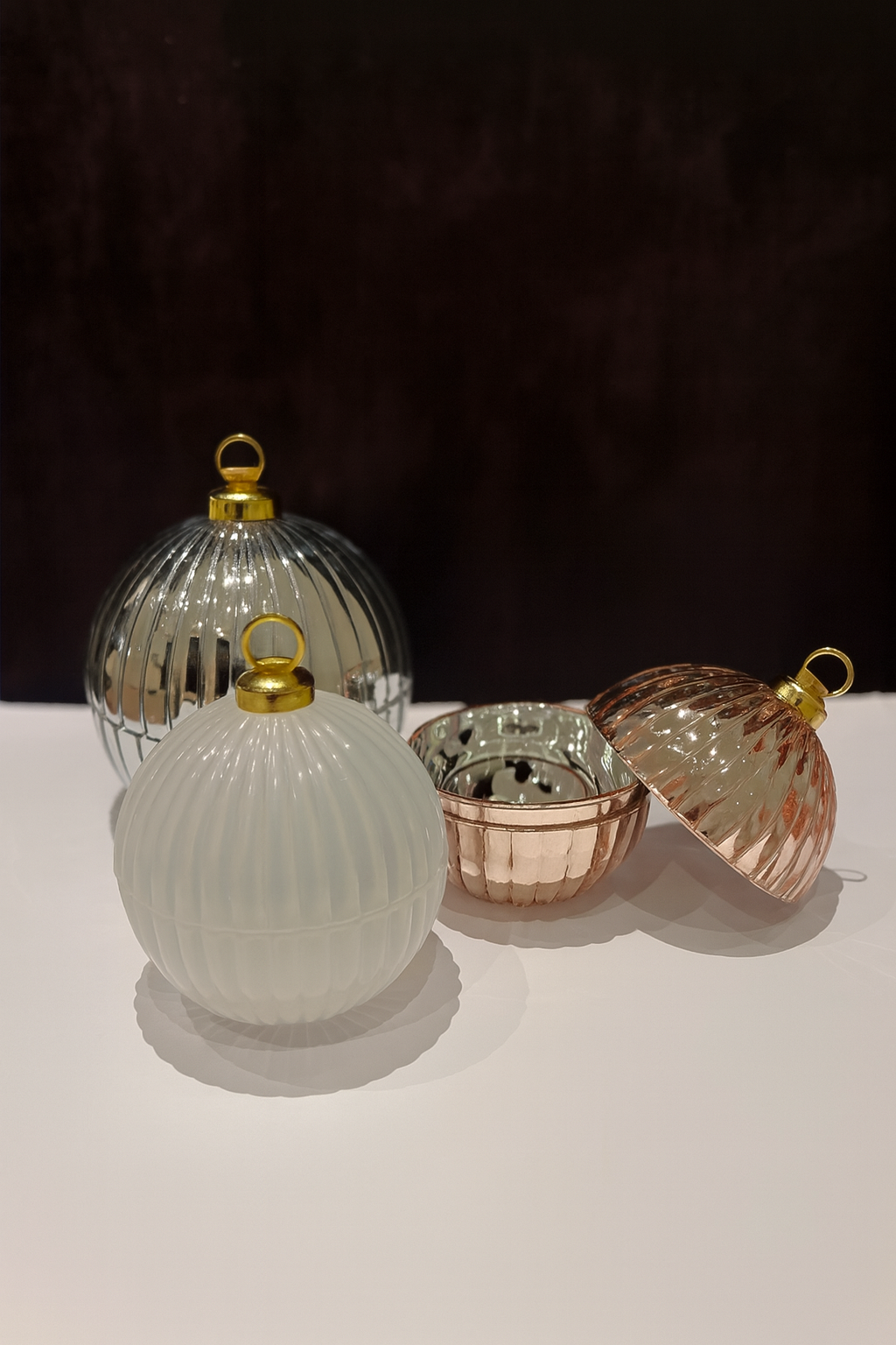 Rosé Goud Kerstbal Smal (Limited Edition)