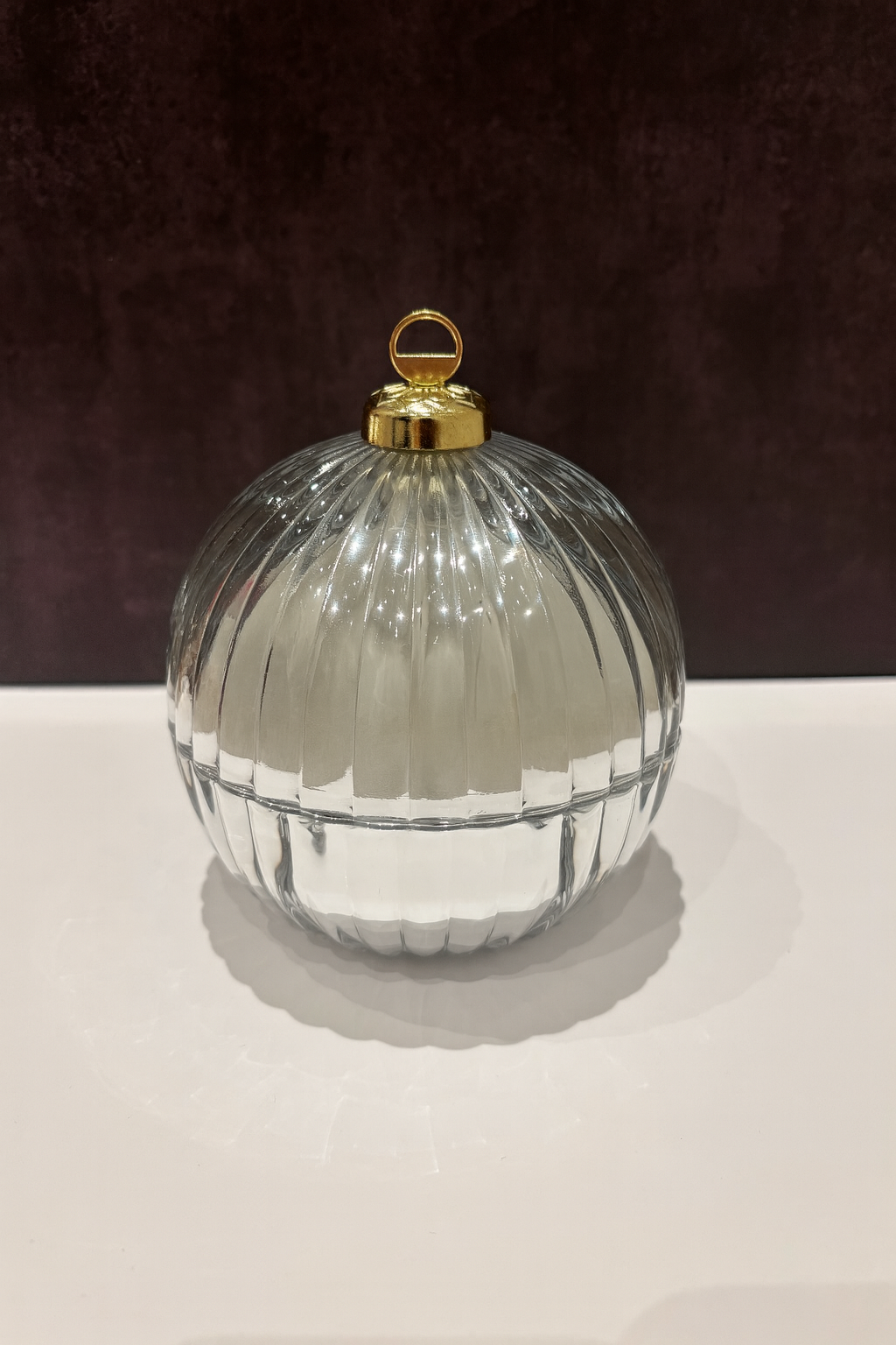 Zilveren Kerstbal kaars Large (Limited Edition)