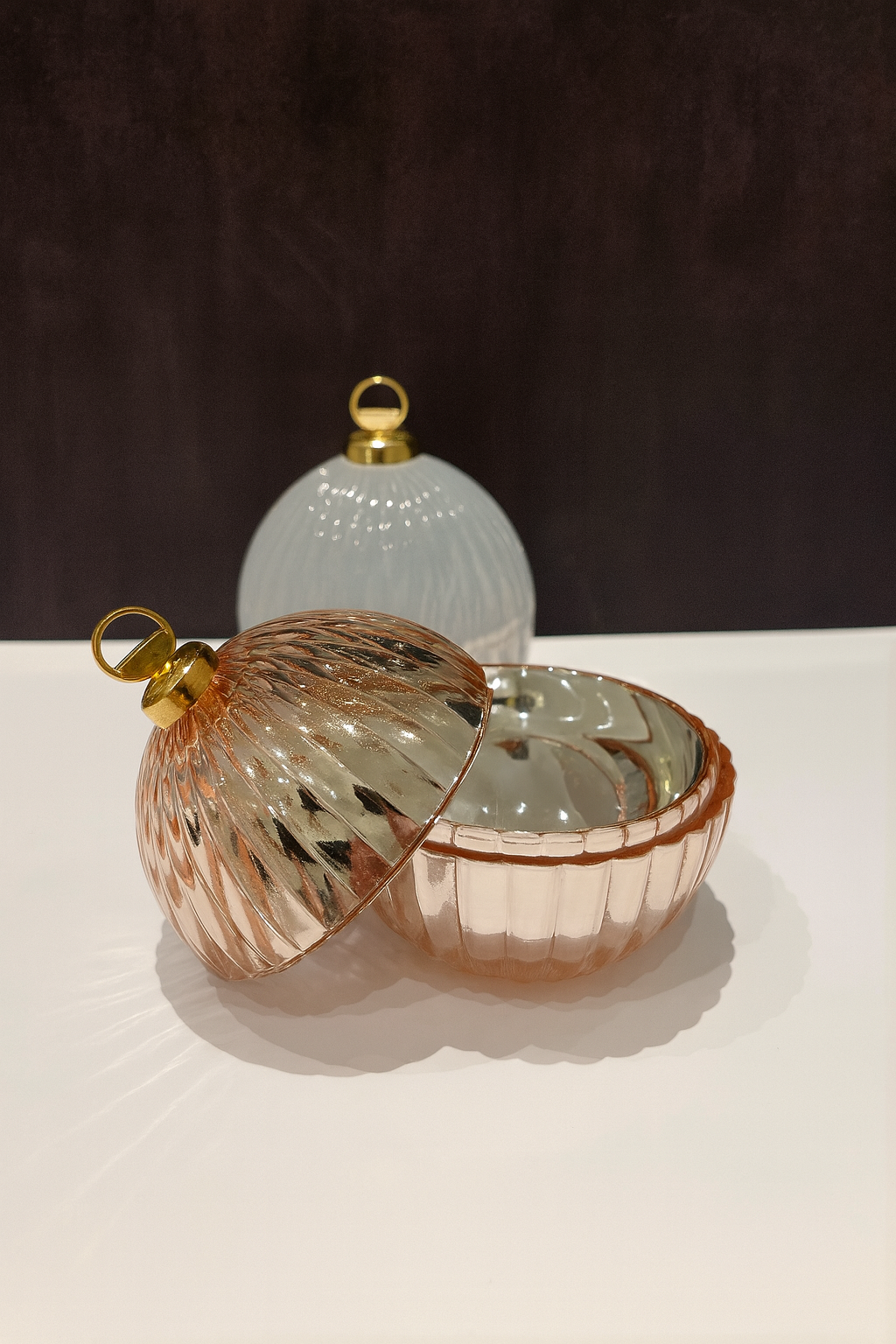 Rosé Goud Kerstbal Smal (Limited Edition)