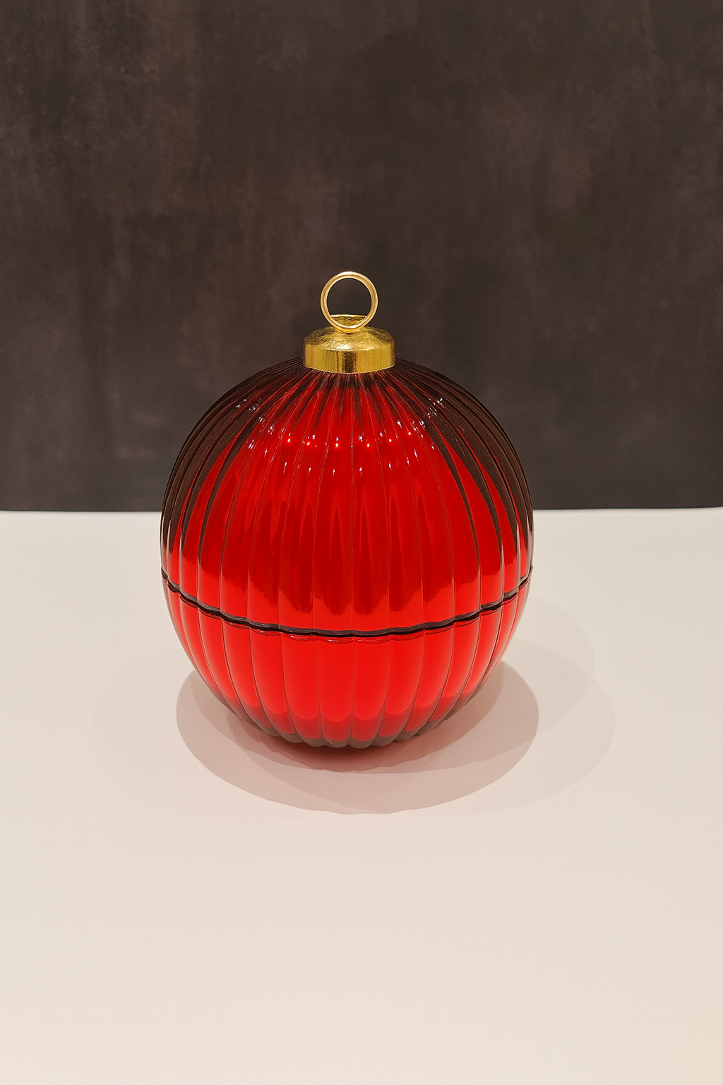 Rode Kerstbal Kaars Large (Limited Edition)