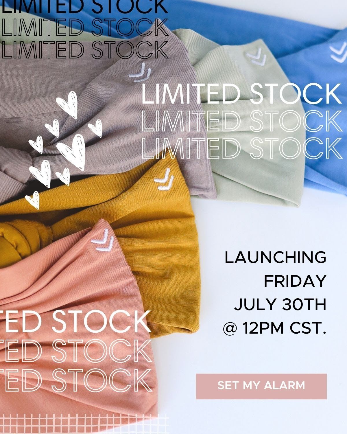 A poster that says limited stock on it