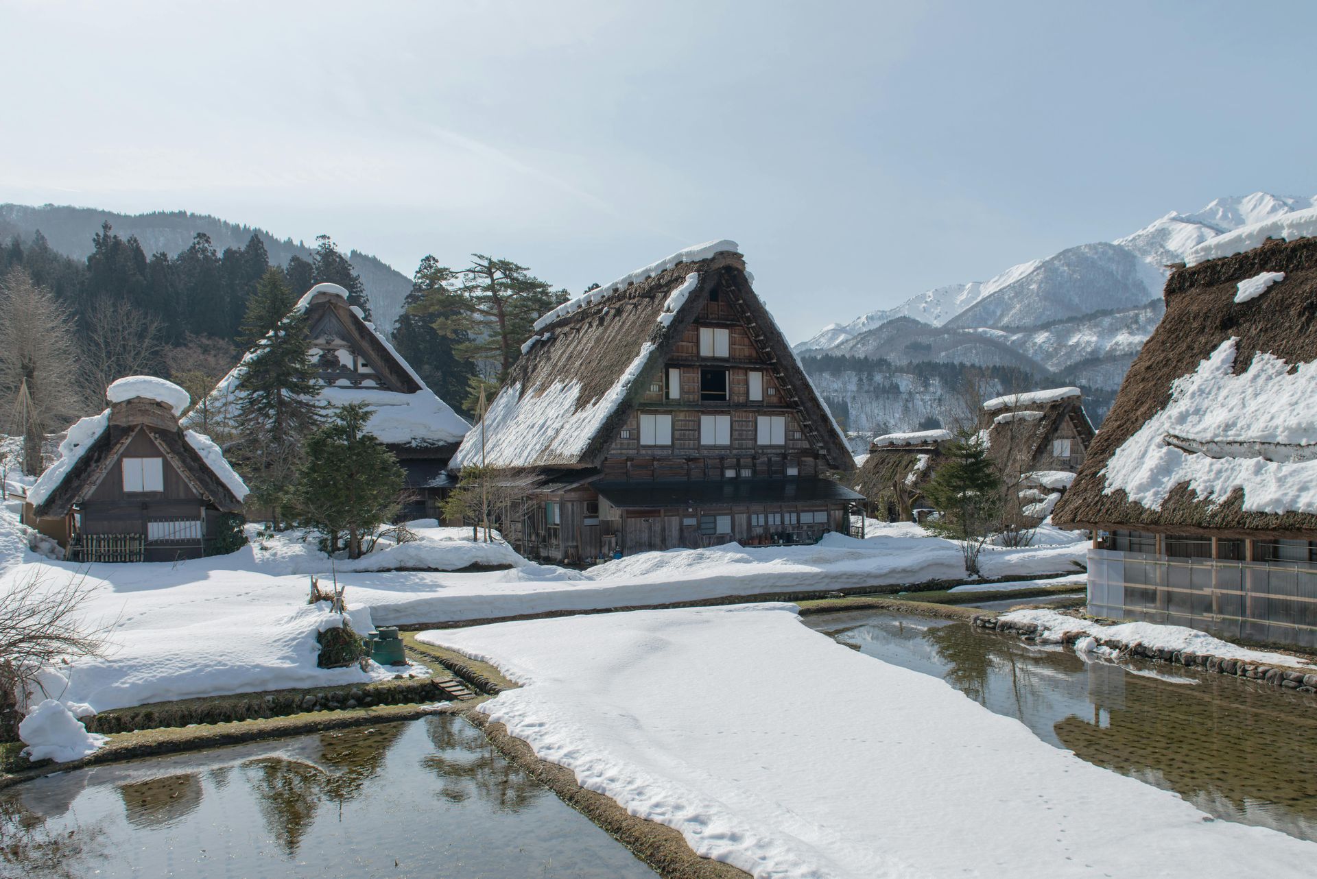 Shirakawa-go village illuminated in winter snow, UNESCO heritage site and Japanese winter fantasy destination