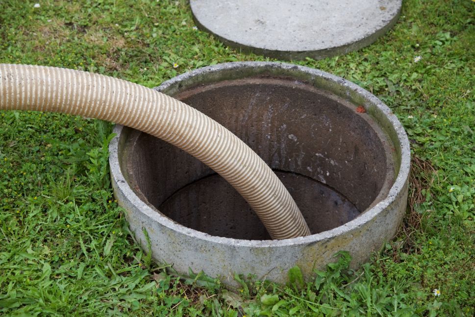 A Septic Tank Being Pumped Out — All Class Liquid Waste in Oakey, QLD