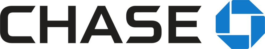 Chase bank logo: black text