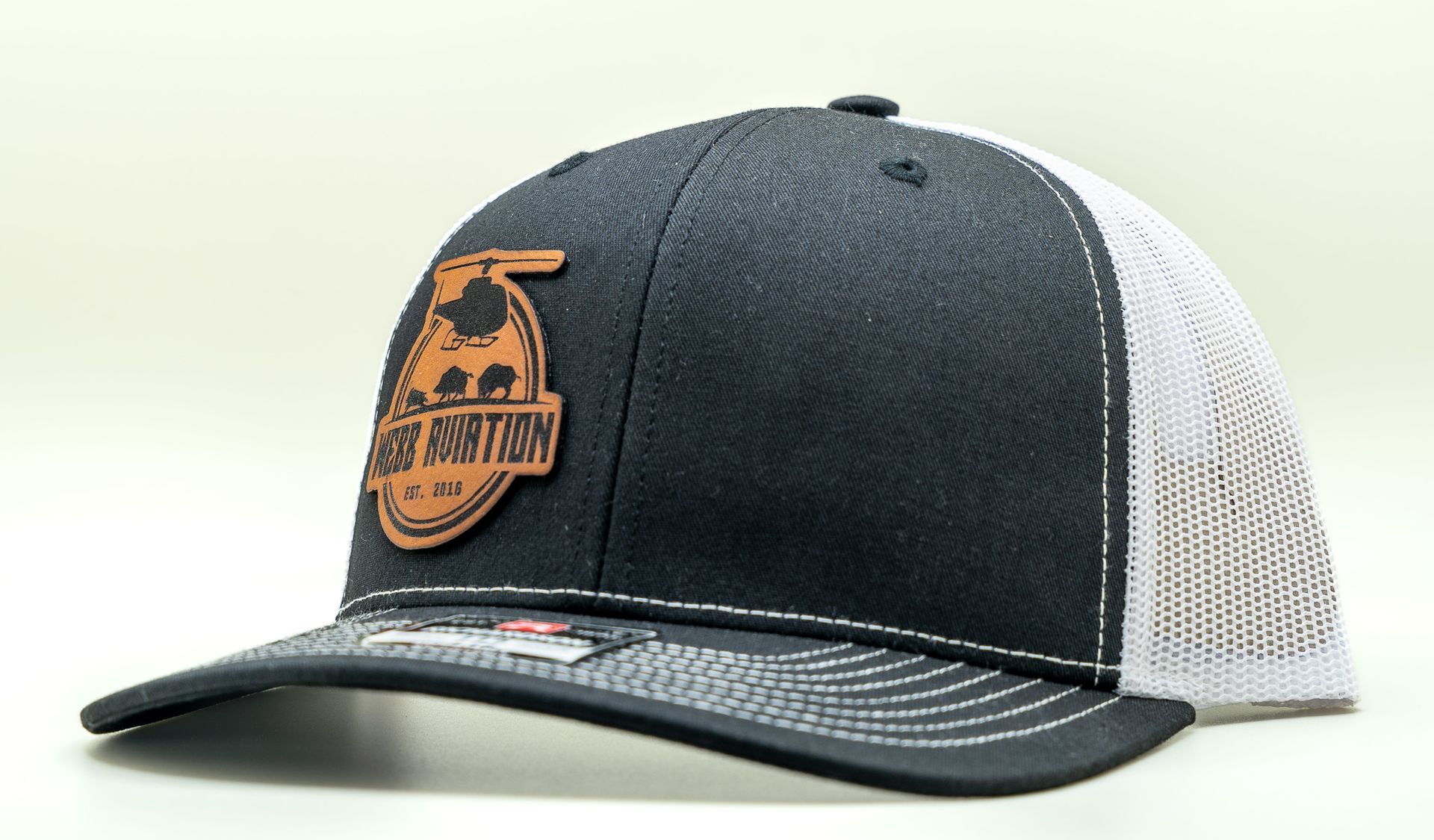 Webb Aviation Leather Logo Hat