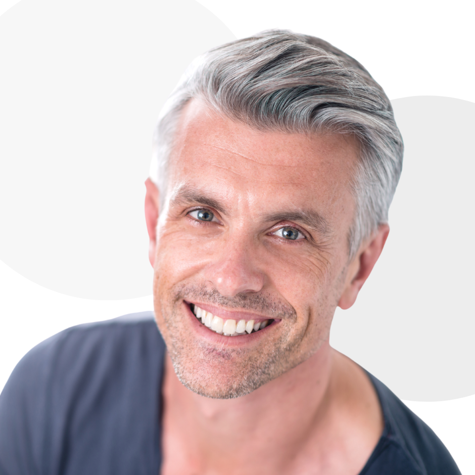 Man smiling about being informed of dental procedure