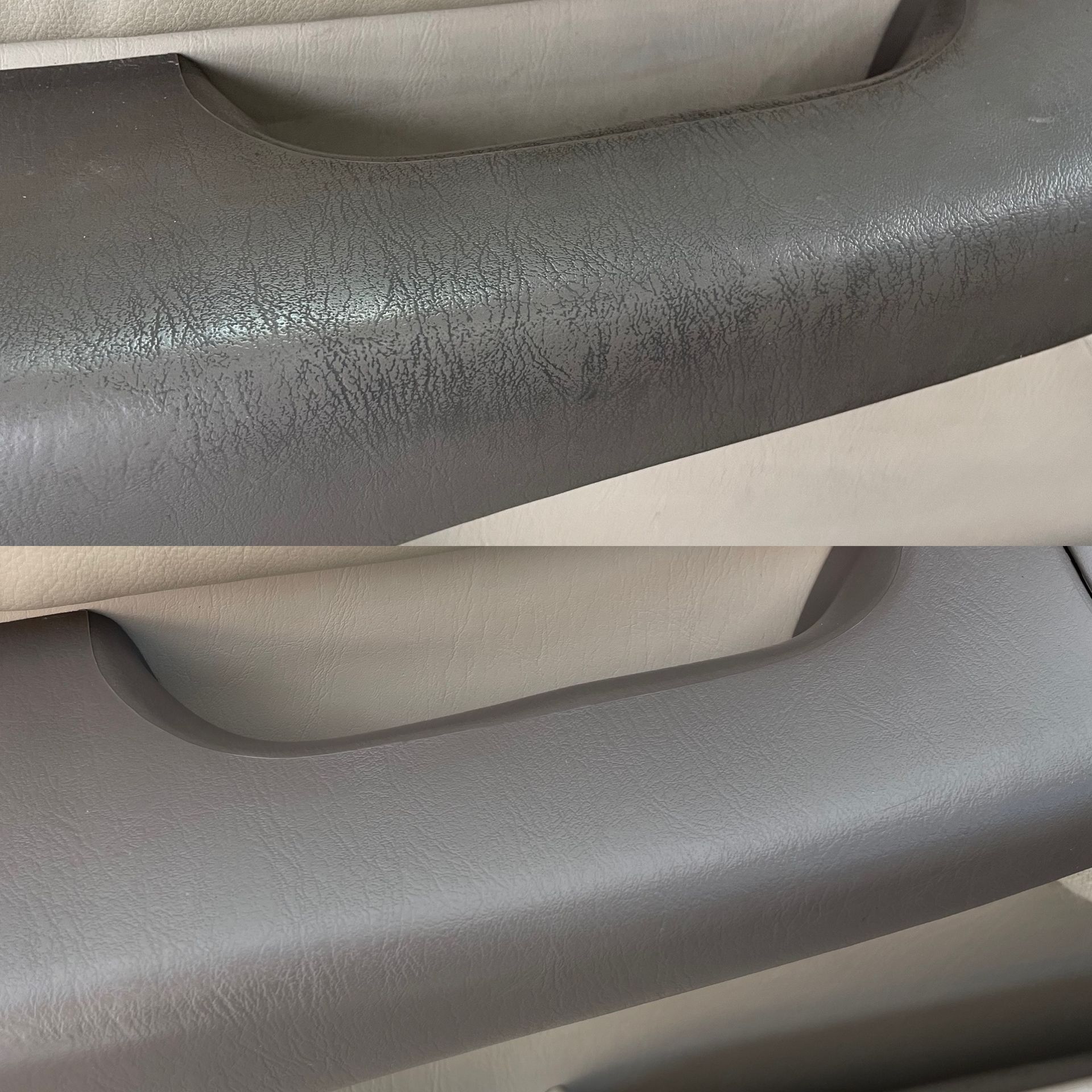 Door handle pull interior detail before and after
