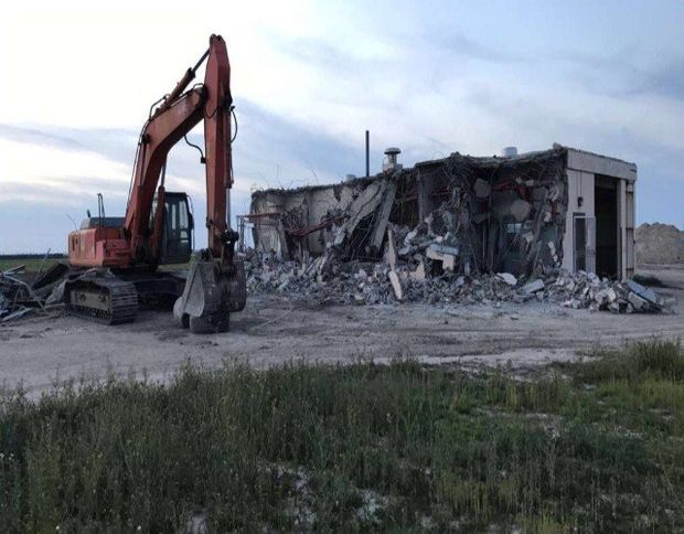 Land Clearing —  Long Reach Arm Excavator Backhoe in Fresno, CA