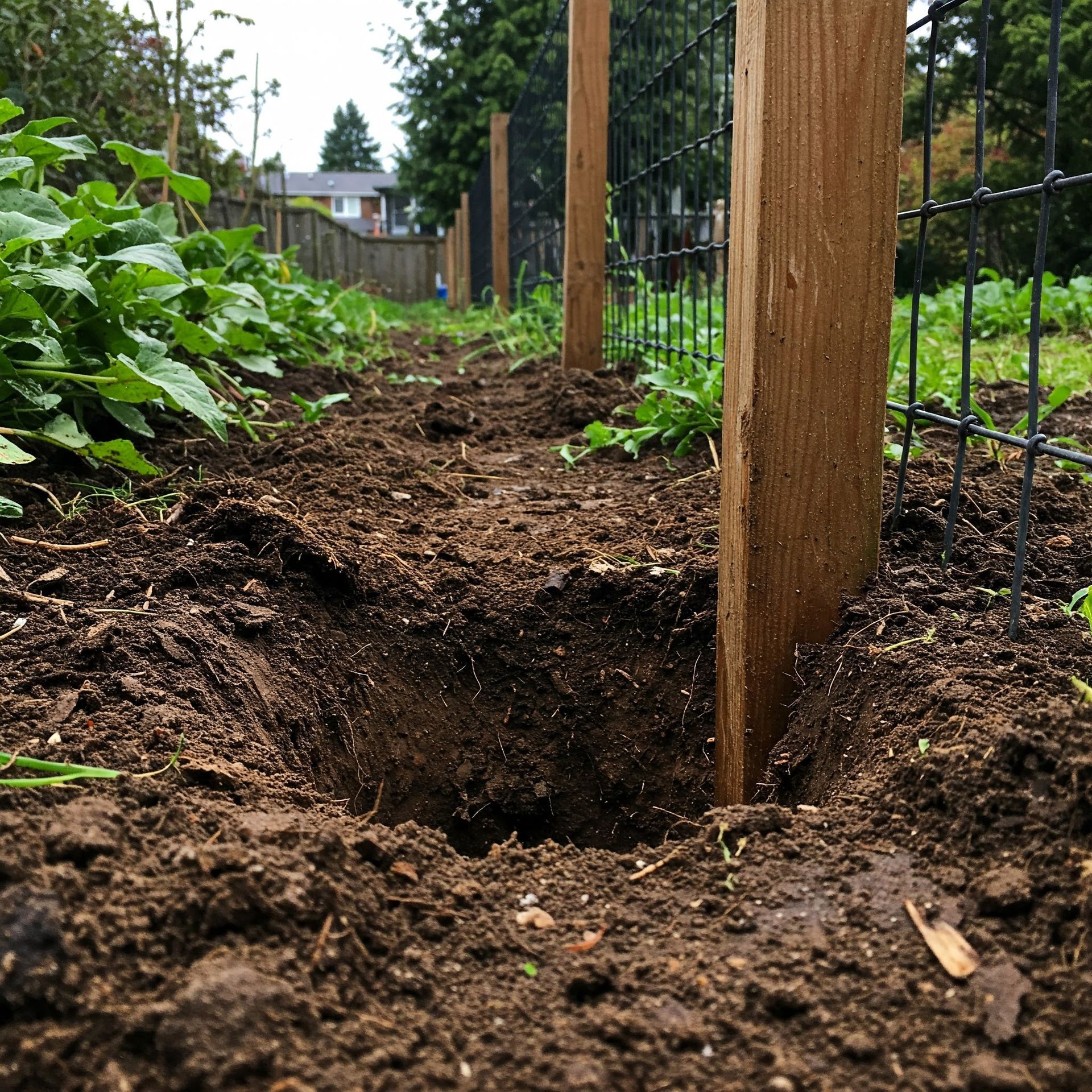 how deep should a fence post be in the ground?