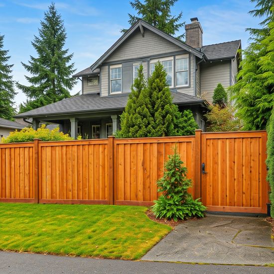 cedar fence installed in seattle
