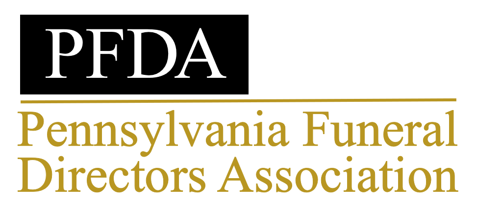 The logo for the pennsylvania funeral directors association