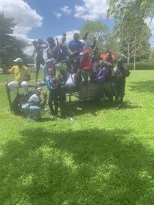 Group of people on park