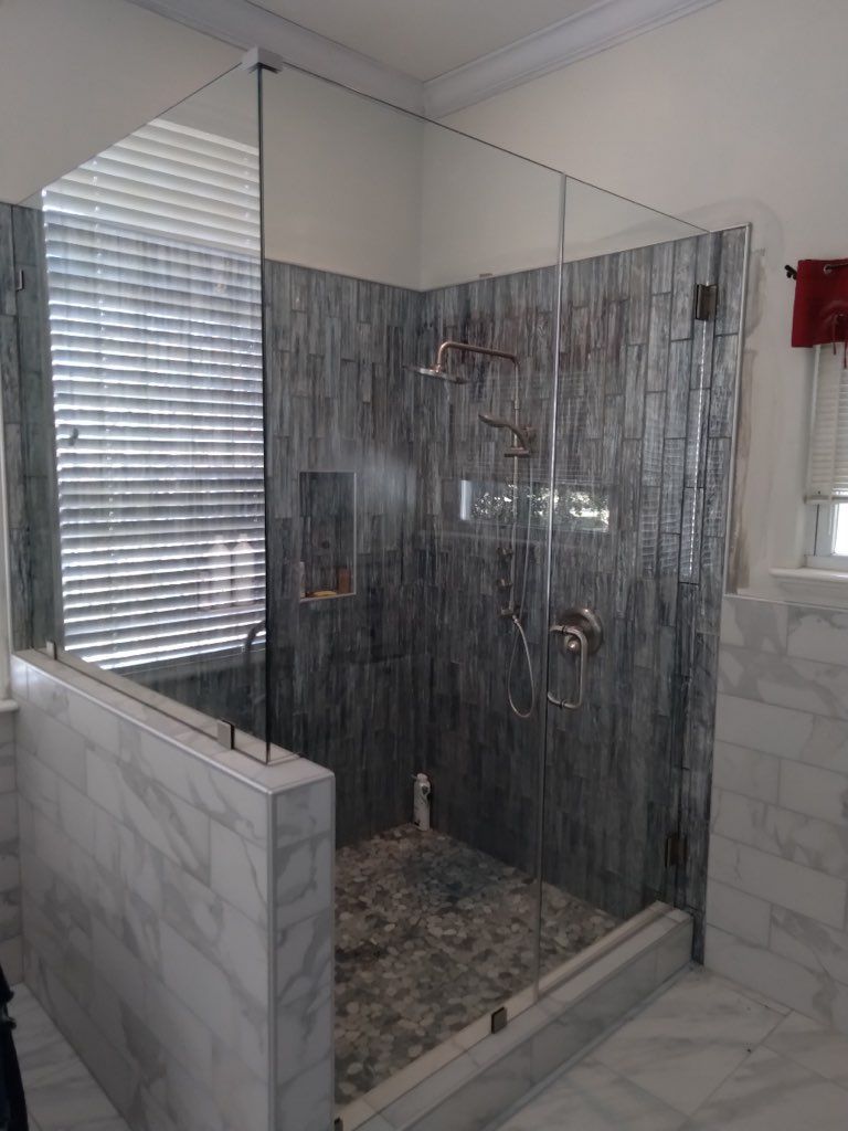 Shower Resize with Glass - Summerville, SC - A Morgan Glass