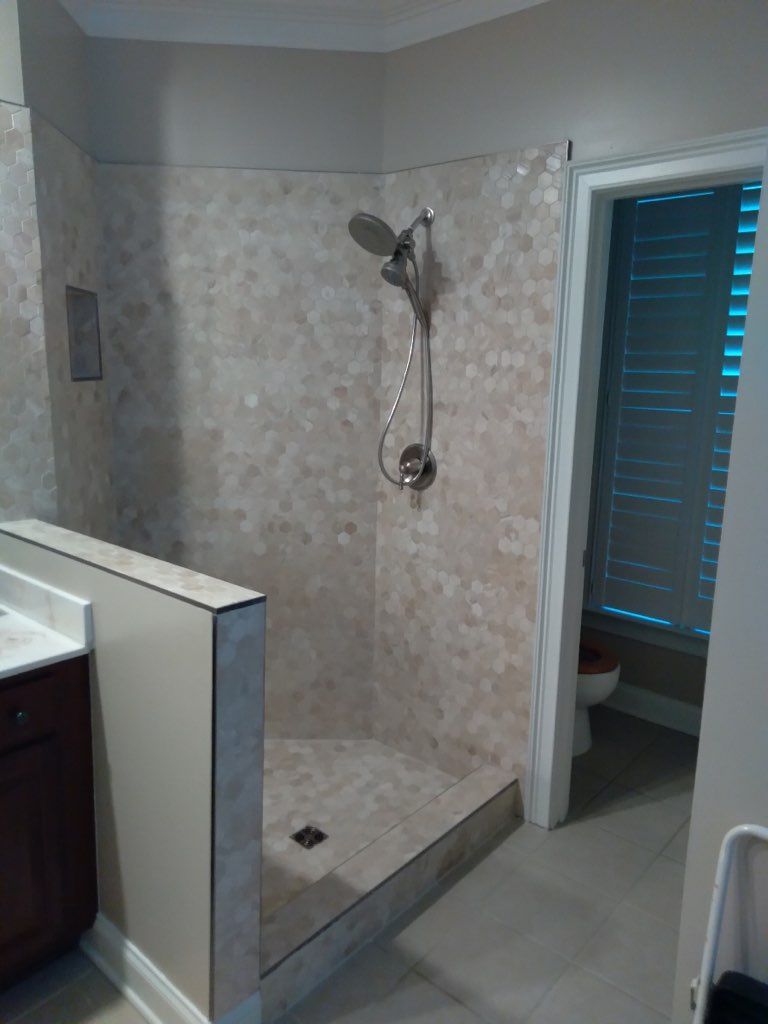 Shower Before - Summerville, SC - A Morgan Glass