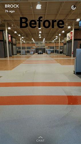 floor before — commercial cleaning in Sharpsville, PA