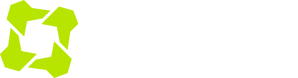 Símbolo de reciclaje verde sobre fondo blanco.