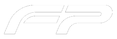 Letras estilizadas blancas FP.