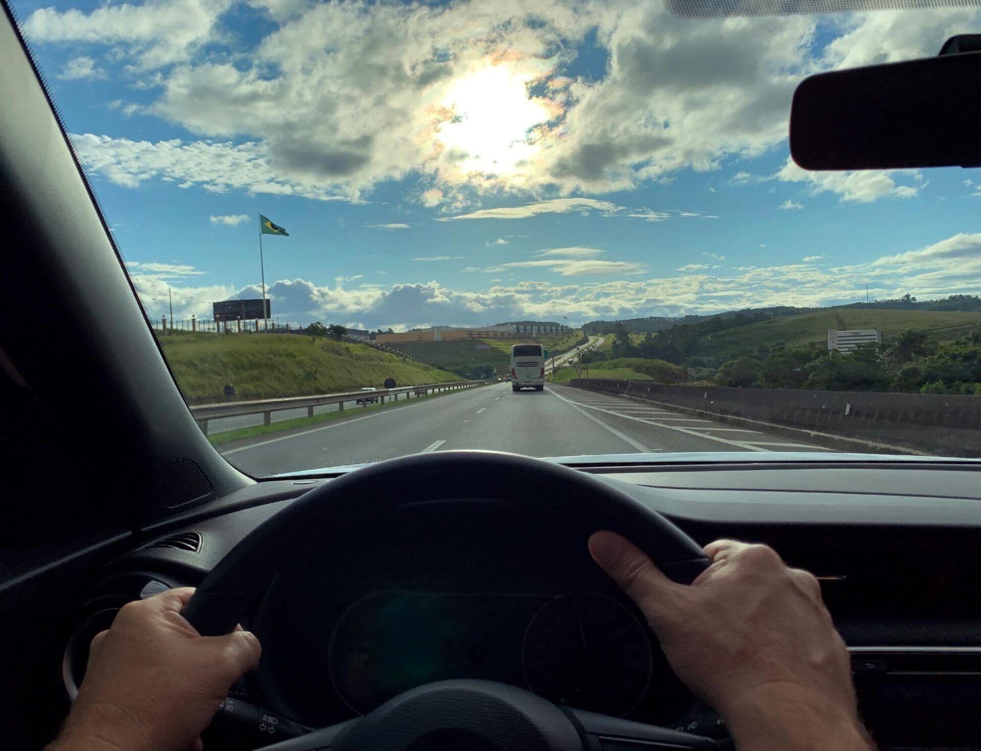 Point Of View Of A Man Driver On The Highway — San Bernardino, CA — Best Price Auto Glass