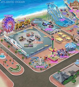Palace Playland Amusement Park on the beach is near Marcotte Motor Court