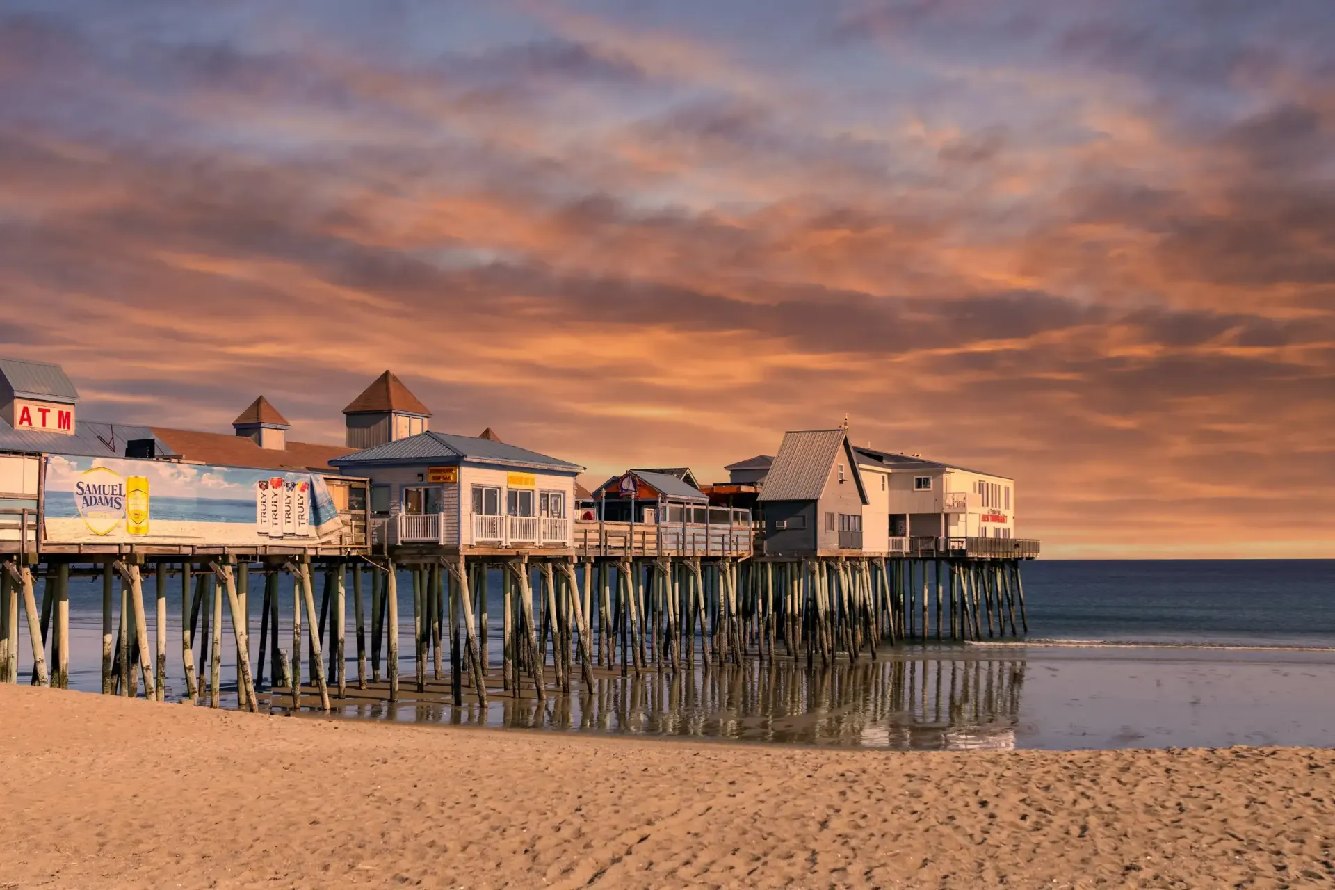 The pier in Old Orchard Beach Maine